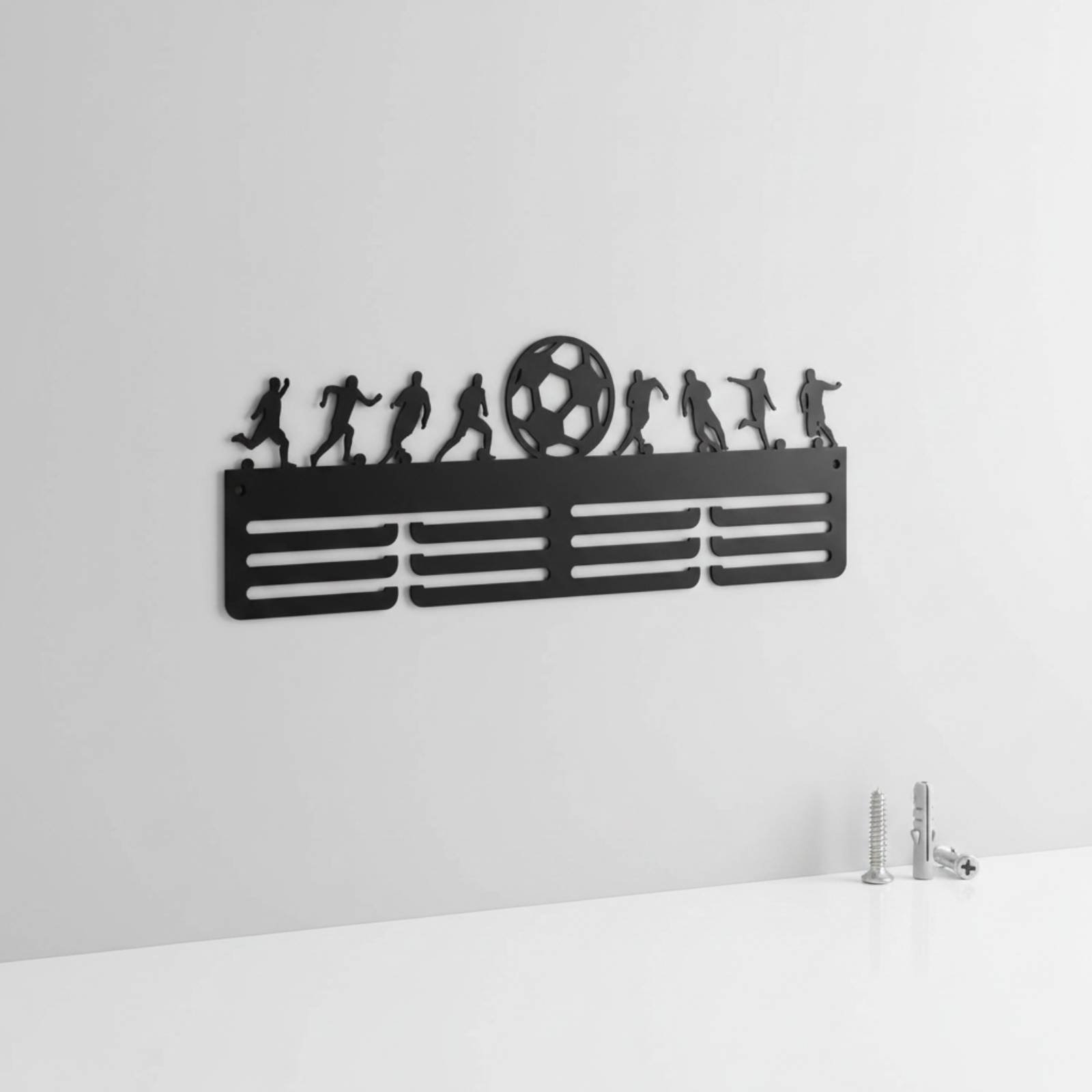 Home Gym Rack - Football Medal Display Rack Iron Design