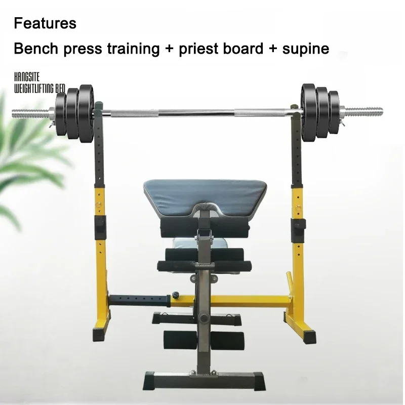 Leg Press Machine - Adjustable multifunctional barbell training machine fitness