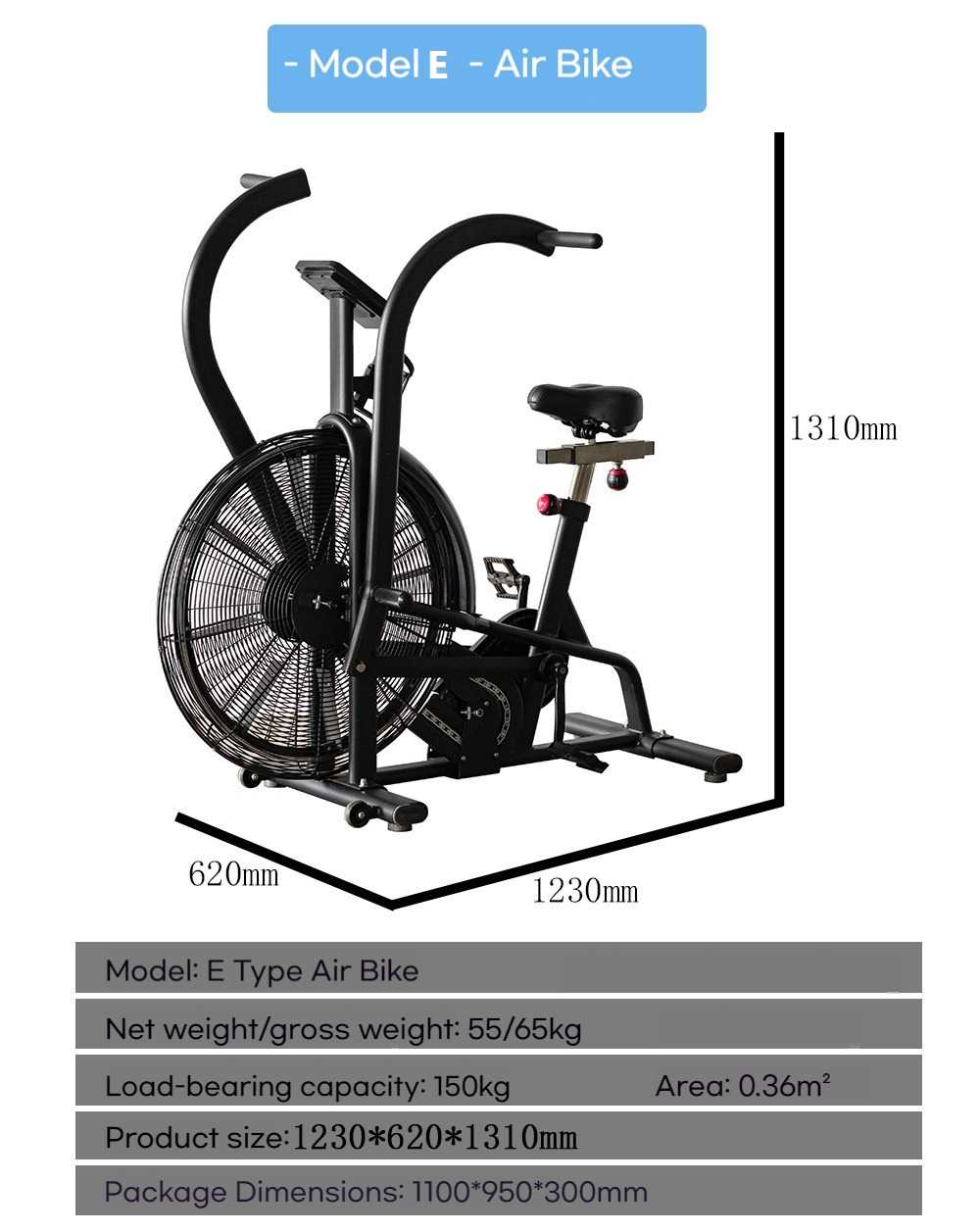 Commercial Wind Resistance Fan - Home Gym Bike avaliação e preço