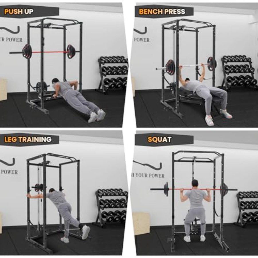 1600 Lbs Power Rack for Home G - Home Gym Rack avaliação e preço