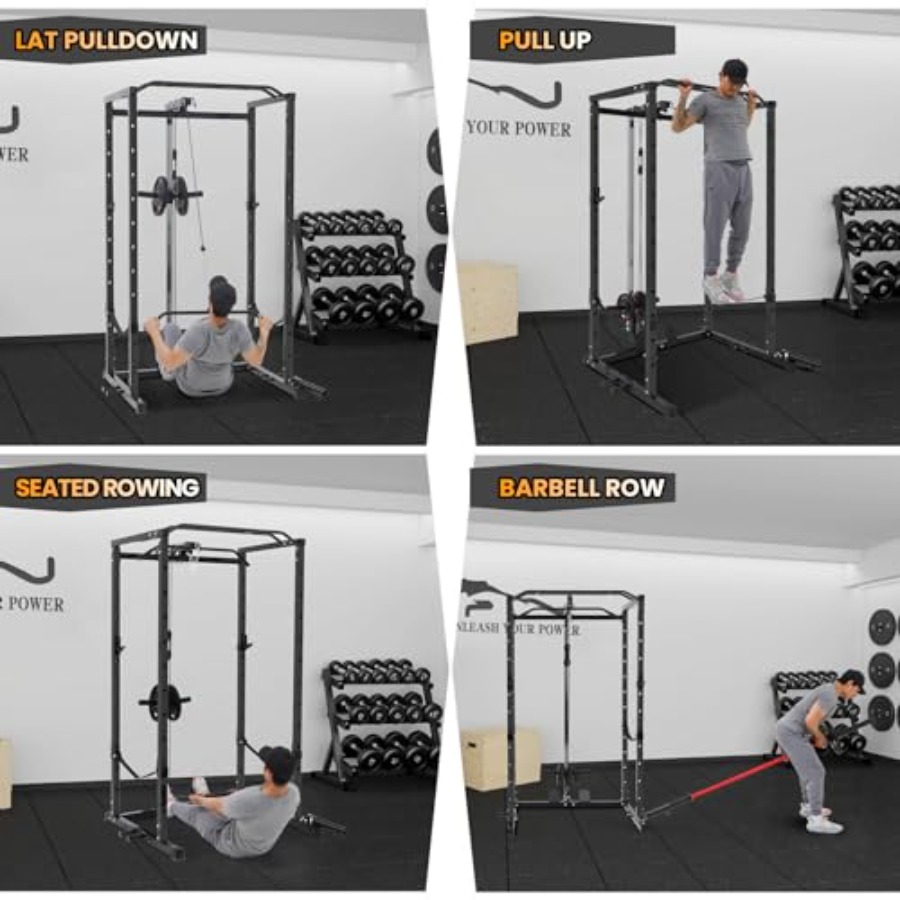 1600 Lbs Power Rack for Home G - Home Gym Rack avaliação e preço