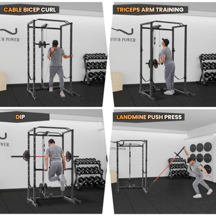 1600 Lbs Power Rack for Home G - Home Gym Rack avaliação e preço