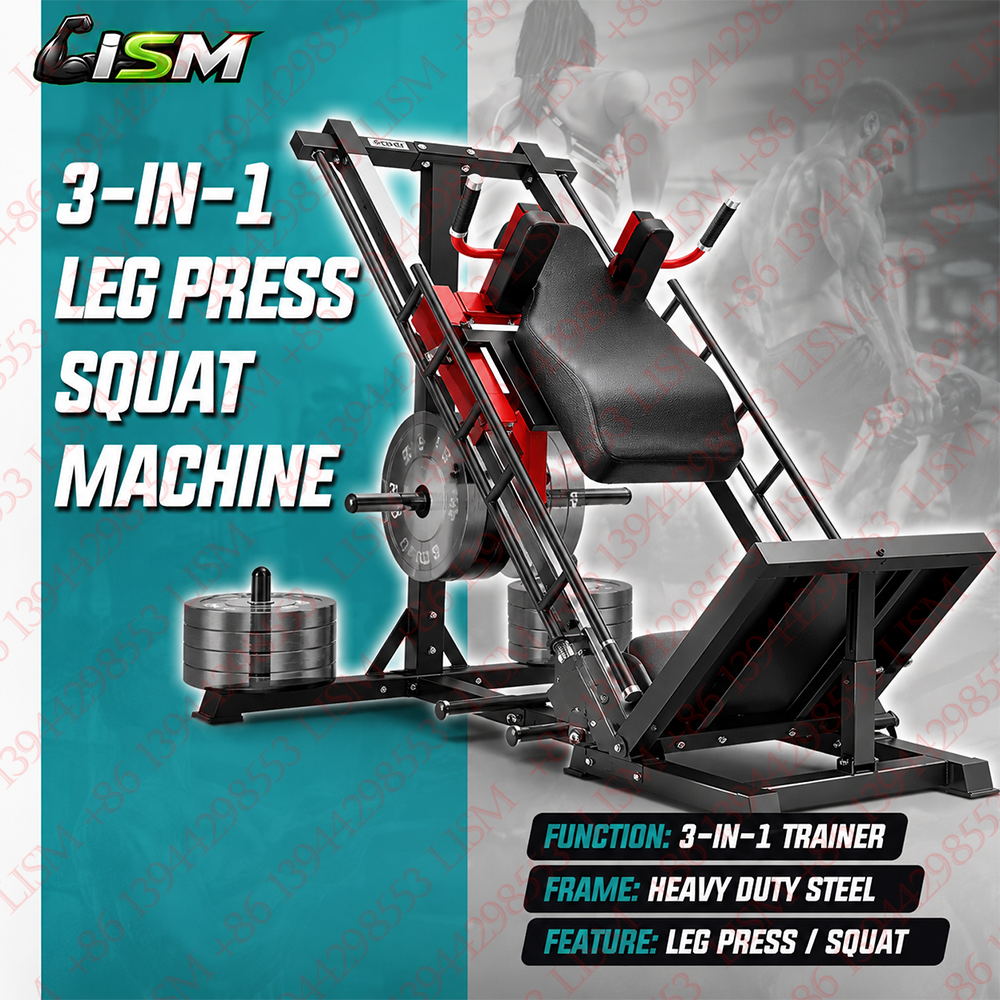 3-in-1 Leg Press Hack Squat Ma - Home Gym Quad Exercises avaliação e preço