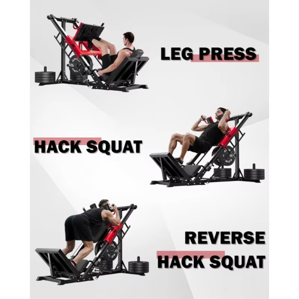 3-in-1 Leg Press Hack Squat Ma - Home Gym Quad Exercises avaliação e preço