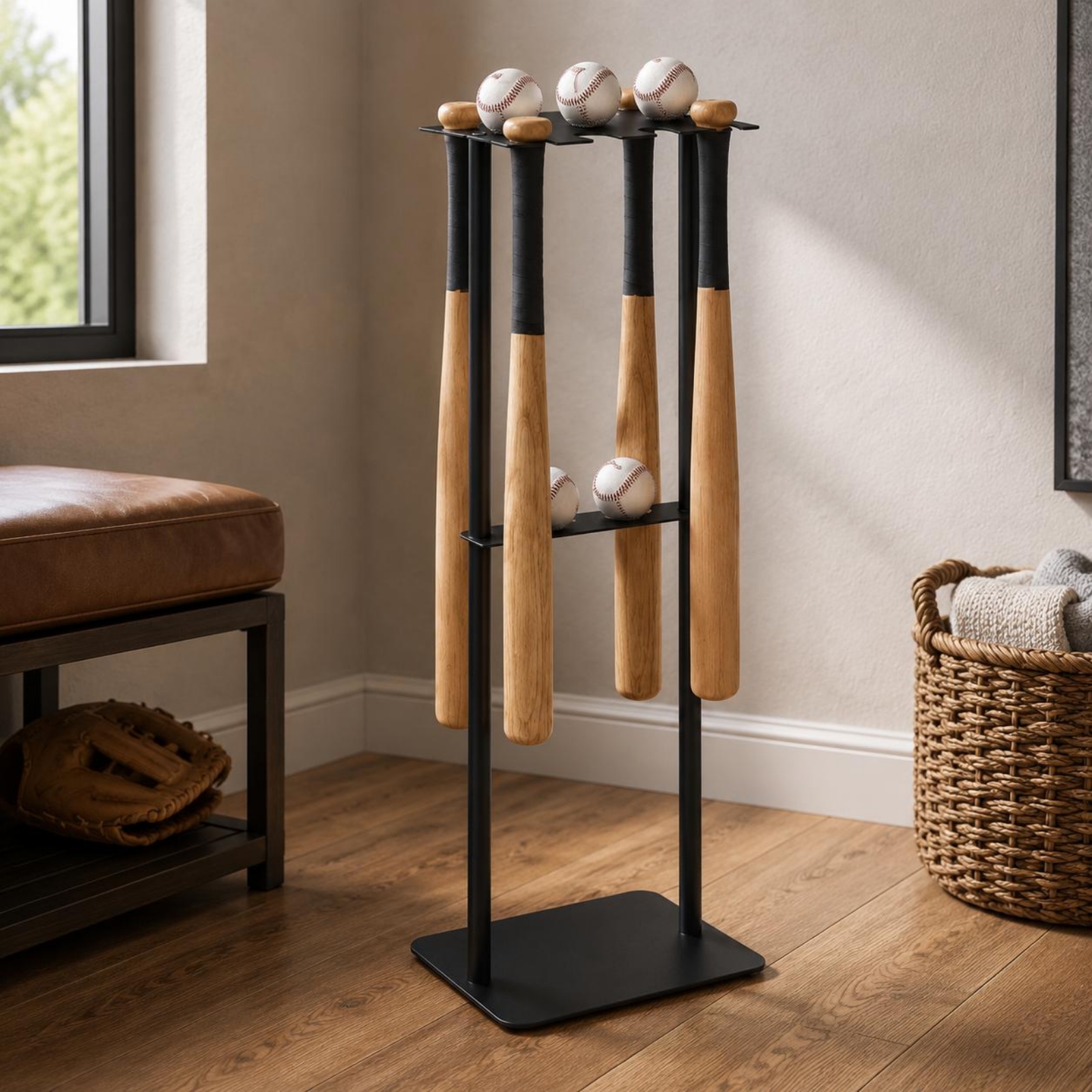 Metal Baseball Display Rack Mo - Home Gym Rack avaliação e preço