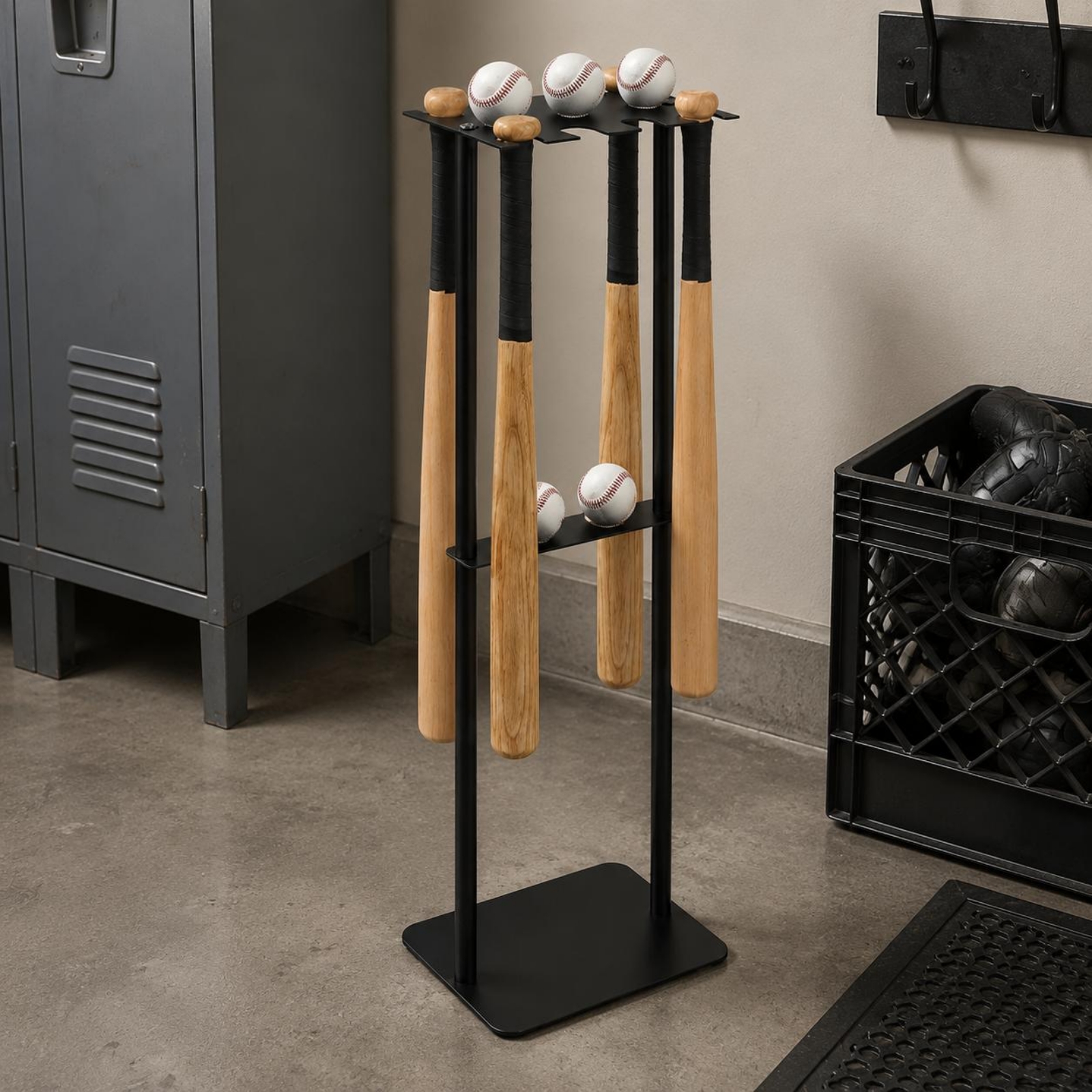 Metal Baseball Display Rack Mo - Home Gym Rack avaliação e preço
