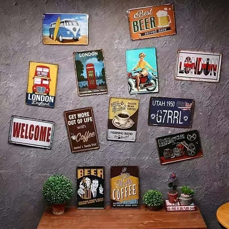 （2D Tin painting）1pc, Metal Si - Home Zone Gym avaliação e preço
