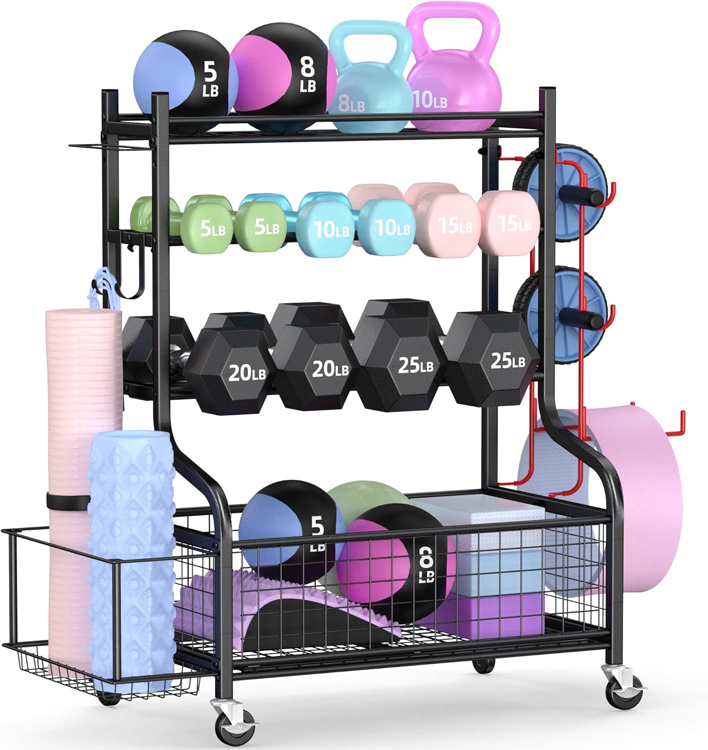 Home Gym Dumbbell Rack with Wh - Home Gym Rack avaliação e preço